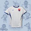 Detský futbalový dres Slovensko biely-S
