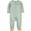 CARTER'S Overal na zips Sleep&Play Green Floral Bee dievča 9m/ veľ. 74