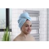 Rýchloschnúci turban na vlasy RENA svetlo modrý