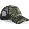 Beechfield Kšiltovka B 694 Camo Trucker, 5 panelová COT530694u0799-jungle camo Maskáčová Univerzální