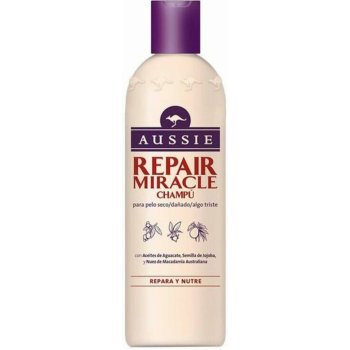 Aussie Repair Miracle šampón pre nepoddajné vlasy with Australian Macadamia Nut Oil Jojoba-Seed Oil and Avocado Oil 300 ml