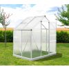 Westmann Flora 64 polykarbonátový hliníkový skleník 4 mm 132 x 190 x 201 cm, strieborný SI1001F-A, NOVINKA