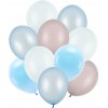 Party Latexové balóny mix pastelovo-modré a sivé 27–30 cm, 10 ks