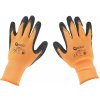 Potiahnuté ochranné rukavice veľkosť 9 – oranžové (12/240) (Geko G75012)