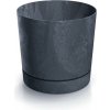 PROSPERPLAST Kvetináč TUBO P BETON EFFECT 39cm antracit