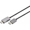Digitus DisplayPort káblový adaptér Konektor DisplayPort, Zástrčka HDMI-A 1.8 m čierna DB-340305-018-S 8K UHD, trojžilový tienený, flexibilný, bez halogénov; DB-340305-018-S