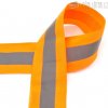 Reflexná páska našívacia 50 mm oranžová 1 m
