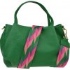 NovaKabelka.sk Tea Verde Freddo s prídavným popruhom II kožená talianska crossbody kabelka zelená