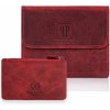 Paolo Peruzzi Dámska kožená peňaženka a puzdro na kľúč ZUP-64-RD | červená ZUP-64-RD