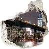 Nálepka 3D diera na stenu Manhattan new york city 75x75 cm