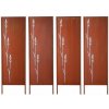 VEVOR Paraván 50x160CM 4ks Skladací s hrotmi na zapichnutie do zeme