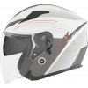 Otvorená helma na motocykel NOX N128 bielo/červená 2XL