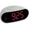 60.2505 TFA Digitálny rádiom riadený budík so svietiacimi číslicami, biely