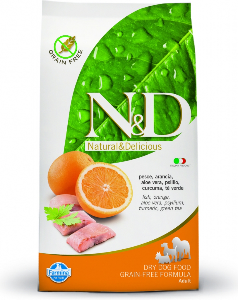 N&D Grain Free DOG Adult Maxi Fish & Orange 12 kg