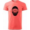 Florbal maska - Klasické pánske tričko vyššej gramáže - M ( Korálová )