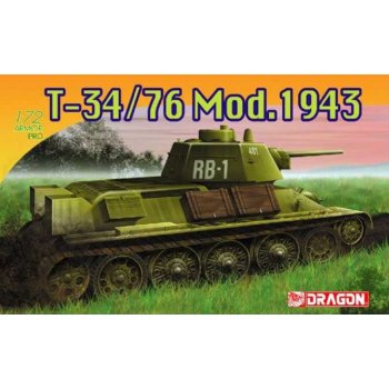 DRAGON Model Kit tank 7277T-34/76 Mod.1943 34-7277 1:72