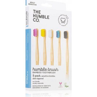 The Humble Co. Brush Adult bambusová zubná kefka extra soft I. 5 ks