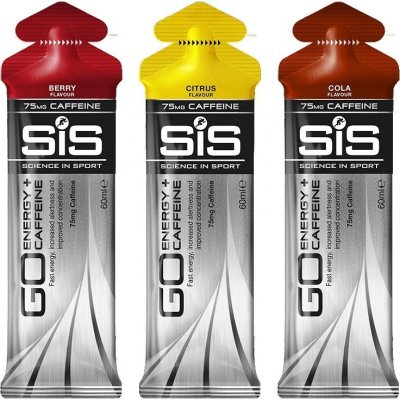 SiS Go Energy + Caffeine Isotonic Gel 60 ml - rôzne príchute Lesná zmes