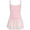 Detský trikot na balet PAPILLON, SPAGHETTI STRAP LEOTARD ružová 140