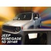 Deflektory na Jeep Renegade, 5-dverová (+zadné), r.v.: 2014 -