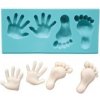 Cakesicq Silikonová formička chodidla a dlaně 7x3cm