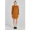 Gant Slim Shield Ls Pique Dress hnedá