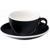 Loveramics Egg Flat White šálka s podšálkou čierna 150 ml
