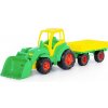 Polesie Veľký Traktor s prívesom a radlicou