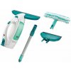 Leifheit 51016 Vysávač na okná Window Cleaner s mopom a 43 cm tyčou + Sacie hubica 17 cm čierna