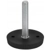 Walteco Stavacia skrutka M8, priemer základne 45mm, výška 45mm, čierna Množstvo: 1 ks , 50079
