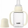 BIBS BIBS detská fľaša so silikónovým náustkom 150 ml (Ivory)
