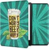 Puzdro KW Mobile - Dont Worry Beer Happy - KW5625613 - pre Amazon Kindle Paperwhite 5 (2021) - viacfarebné (KW Mobile obal na Amazon Kindle Paperwhite 5 (2021), flip, Dont Worry Beer Happy, viacfarebn