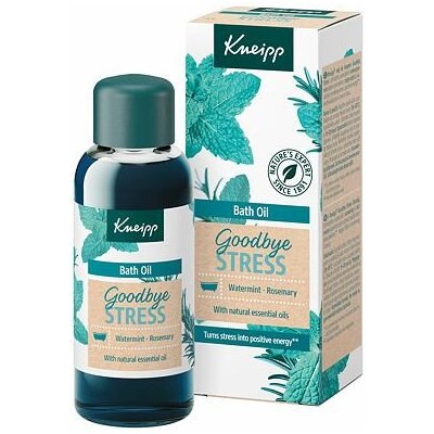 Kneipp Goodbye Stress Bath Oil zklidňující olej do koupele s vůní máty a rozmarýnu 100 ml