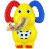 BABY MIX Detská hrkálka so zvukom sloník 12x10x5 žltá