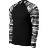 MALFINI Camouflage LS - Tričko unisex (camouflage gray), Veľkosť S