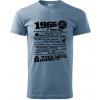 1966 v kocke - Klasické pánske tričko vyššej gramáže - L ( Denim )