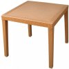 MEGA PLAST MP696 RATAN LUX stôl, polyratan, 71x75,5 hnedá