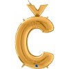 Balón písmeno Č zlaté 66 cm