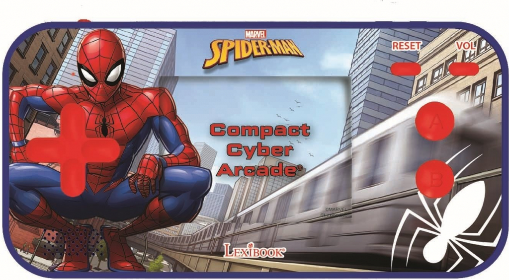 LEXIBOOK LCD herní konzole, 150 her Spiderman