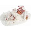 Llorens 63576 NEW BORN HOLČIČKA - realistická bábika bábätko s celovinylovým telom - 35 cm