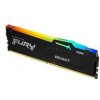 Kingston FURY Beast/ DDR5/ 64GB/ 5600MHz/ CL40/ 4x16GB/ RGB/ Black (KF556C40BBAK4-64)