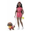 Barbie bábika dvojaký kostým - prúžky
