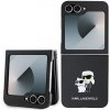 Karl Lagerfeld PU Saffiano Karl and Choupette Samsung Galaxy Z Flip 6 Black KLHCZF6SAPKCNPK