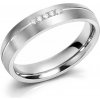 Boccia Titanium Titánový snubný prsteň s diamantmi 0130 03
