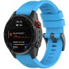 Jednofarebný QuickFit remienok pre Garmin 22mm - Modrý GRM-GS04-02