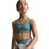 Dievčenské podprsenky Nike Girls Swoosh Sports - mineral slate/white - Tyrkysový (M)