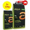 2x Alleva NATURAL dog adult medium & maxi lamb & pumpkin 12 kg