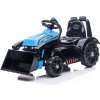 mamido Detský elektrický traktor G320 s radlicou modrý