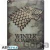 Game of Thrones Plechová ceduľa: Stark - ABYstyle