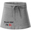 Trust me I´m Bc. / Ver mi som Bc. - Športová sukne - two in one - S ( Tmavosivý melír )